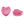 Load image into Gallery viewer, Glassbead Heart 12mm Red Rose