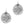 Load image into Gallery viewer, DQ Charm Coin Antique Silver