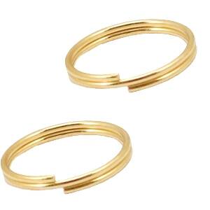 Splitring 12mm (DQ) Goud - 1 stuk