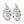 Load image into Gallery viewer, DQ Charm Oval Moon Star Silver