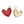 Load image into Gallery viewer, BQ Charm Heart Red Gold