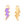 Load image into Gallery viewer, BQ Charm Lightning Purple Gold