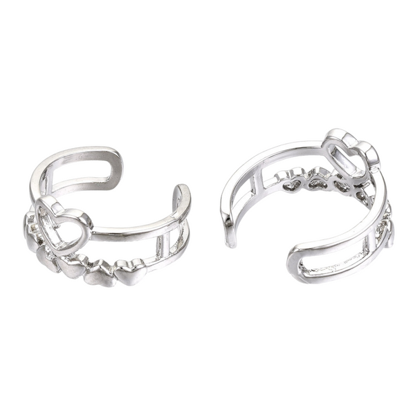 Earcuff Heart Chain