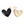 Load image into Gallery viewer, BQ Charm Heart Black Gold