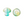 Load image into Gallery viewer, Glass Bead Mushroom Transparent Turquoise