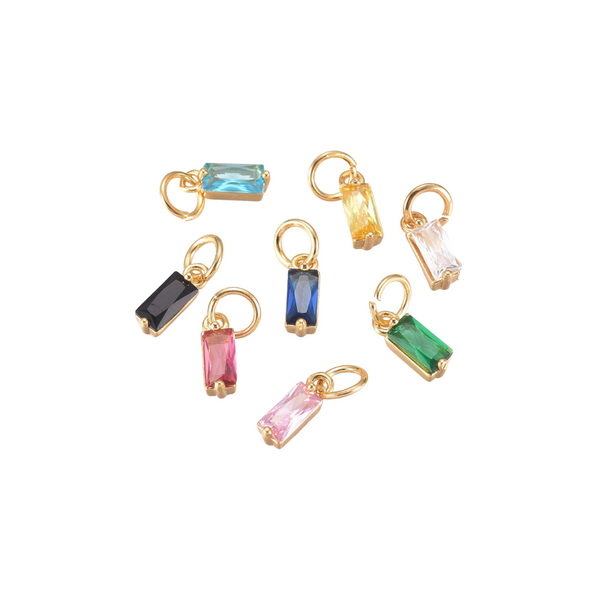 DQ Charm Crystal Glass Multi - Gold