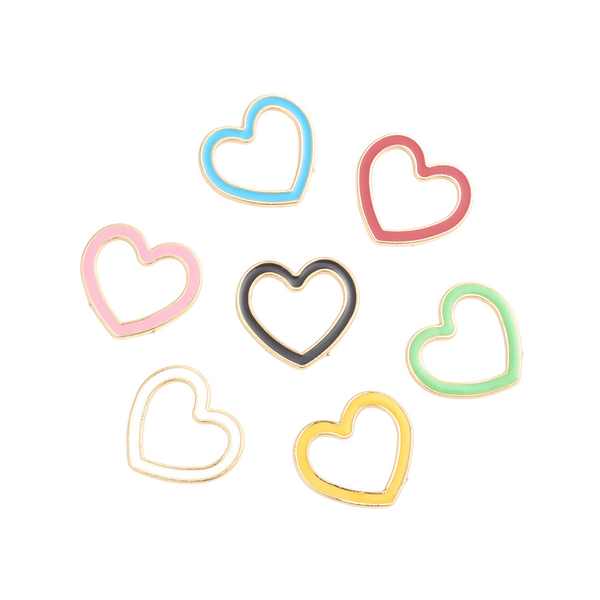 BQ Charm Connector Heart Multi Gold