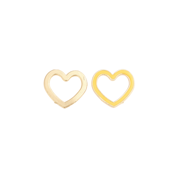 BQ Charm Connector Heart Multi Gold