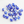 Load image into Gallery viewer, Glass Bead Mushroom Dark Blue