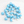Load image into Gallery viewer, Glass Bead Mushroom Light Blue