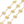 Laad afbeelding in galerie, Jasseron (stainless steel) Bloemen Wit 13x8mm Goud (per 20cm)