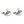 Laad afbeelding in galerie, DQ Bedel Walvis 9.5mm Blauw Goud - 1 stuk