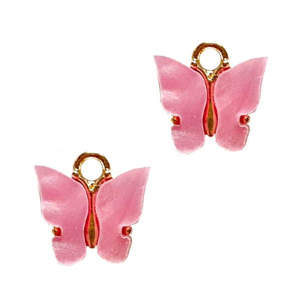 Charm Butterfly Pink Gold