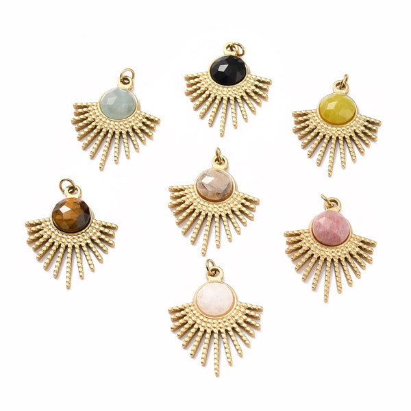 Charm Natural Stone Sun Mix Gold