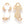 Load image into Gallery viewer, BQ Charm Pussy Body White Gold