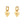 Load image into Gallery viewer, Earrings Hoop Heart Eye