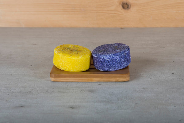 Bamboo soap holder for two Shampoo Bars or Soap