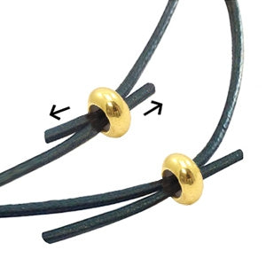 DQ Macrame Closure 7x3mm Gold (Smart Bead Stopper)