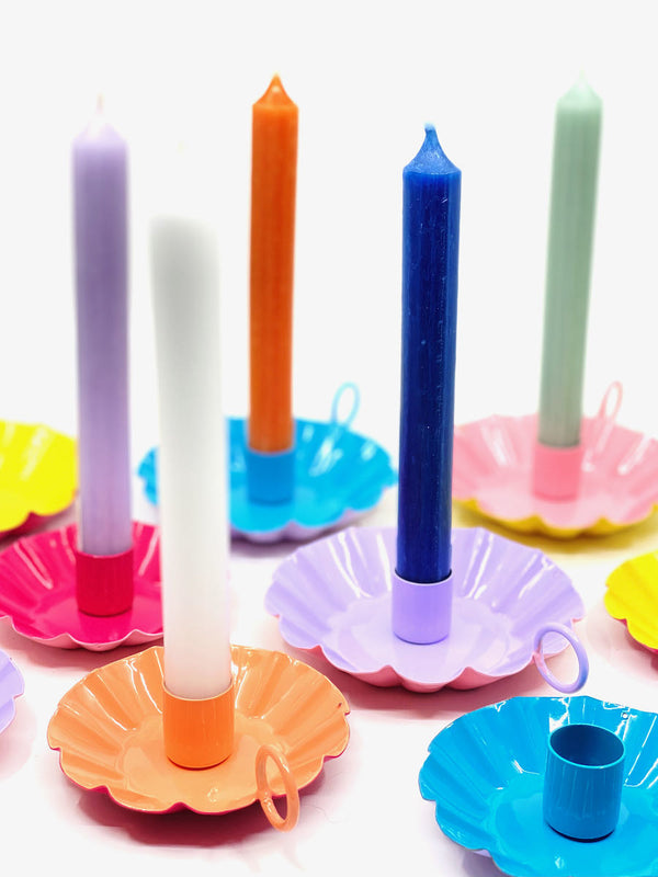 Candlestick Marrakech Flower Yellow/Fuchsia S