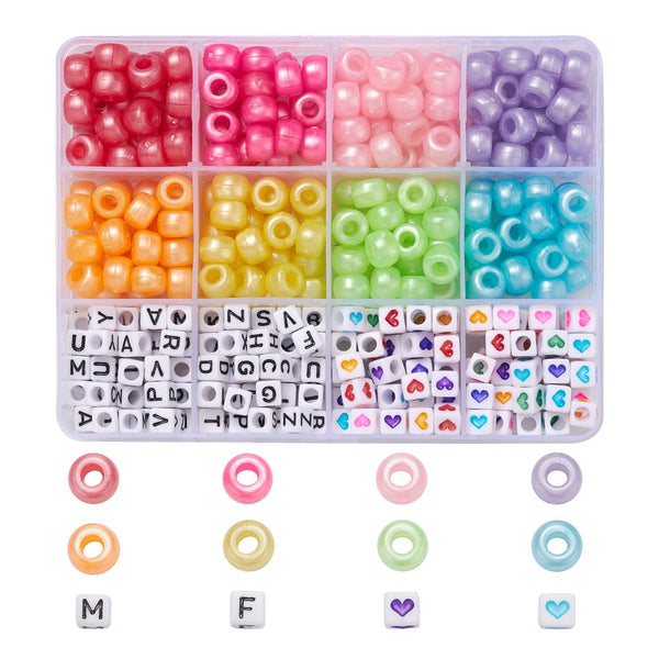 Beads Voordeel Set acrylic round beads - 400 pieces
