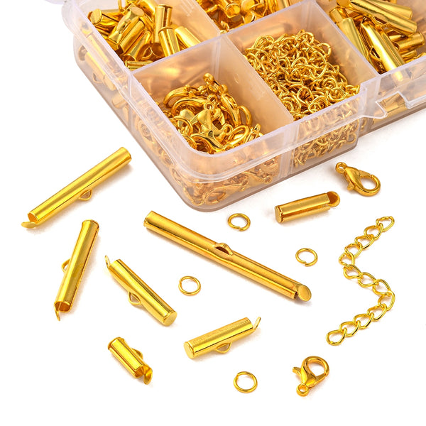 Beads Discount Set Slide End Caps Gold