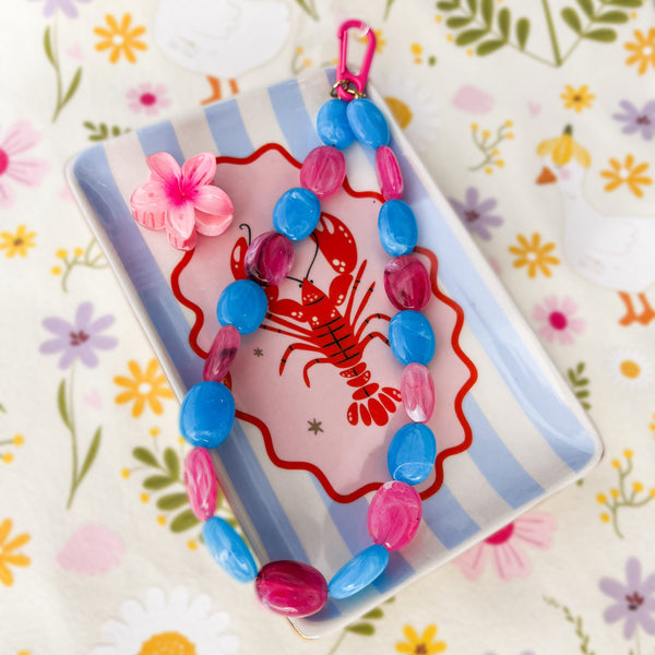 Acryl Kraal Ovaal Aqua Blauw 19x15mm - 1 stuk