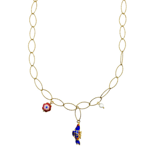 Ketting Cloisonne Vis