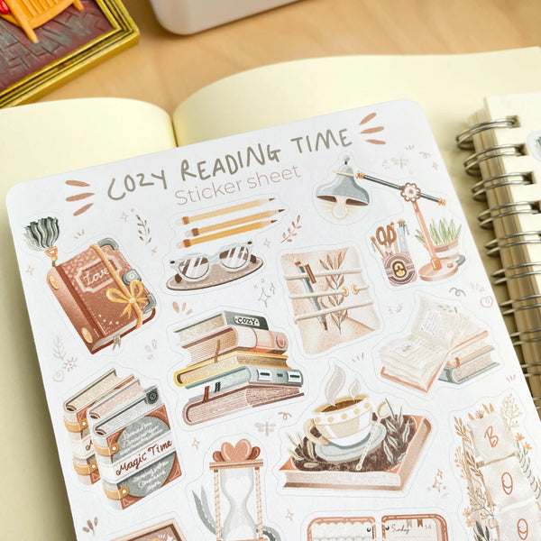 Stickervel Lettoon A6 - Cozy Reading Time