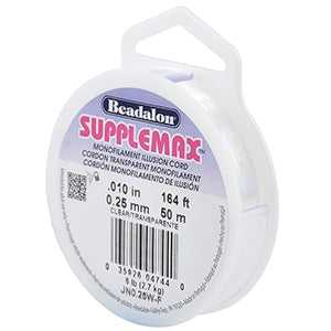 Beadalon rijgdraad Supplemax 0.25mm 50 meter Clear