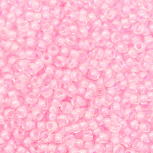 Miyuki Rocailles 11/0 Pink Lined Crystal