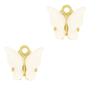 Charm Butterfly White Gold