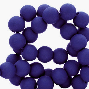 Acrylic beads 6mm Dark Blue 50 pieces