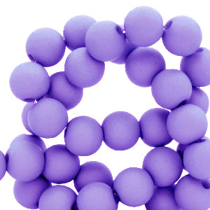 Acrylic beads 6mm Violet Purple 50 pcs