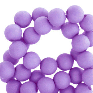 Acrylic Beads 4mm Matt Ultra Violet Purple - 100 pcs