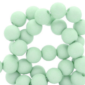 Acrylic beads 6mm Mint Green 50 pieces