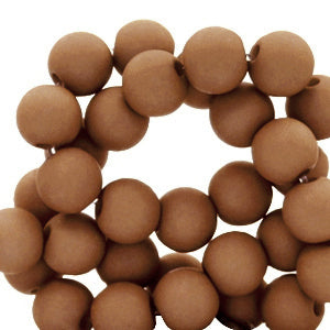Acrylic beads 6mm Brown 50 pieces