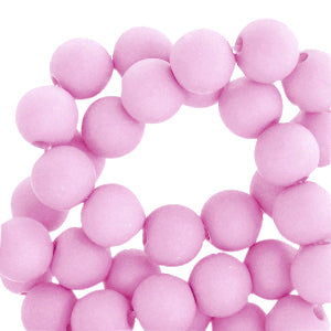 Acrylic beads 6mm Orchid Purple 50 pieces