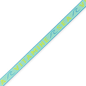 Ribbon - Vitamin Sea Blue/Yellow (per meter)