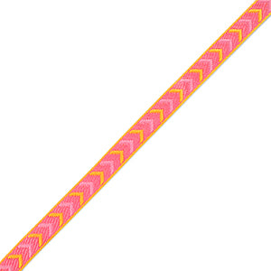Ribbon - Arrow Pink/Yellow (per meter)