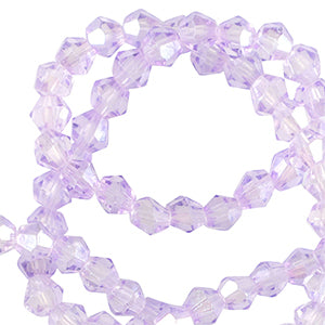 Top Faceted Beads Bicone 6mm Victorian purple - 46 pieces