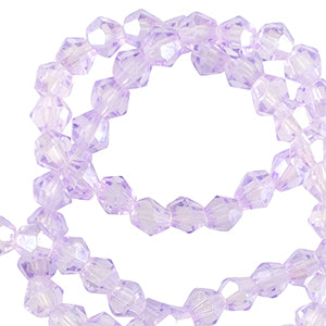 Top Faceted Beads Bicone 4mm Victorian purple - 90 pieces
