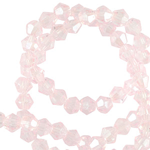 Top Faceted Beads Bicone 4mm Palace rose - 90 pieces