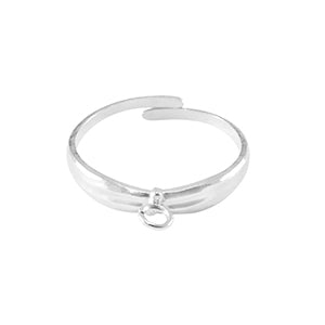 Ring (stainless steel) Met Oog Silk Zilver - 1 stuk