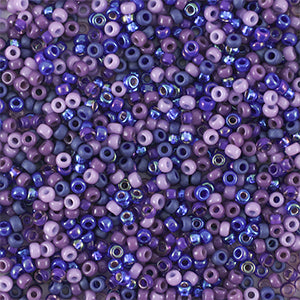Miyuki Rocailles 11/0 Mix Purple Blue - 5 gram