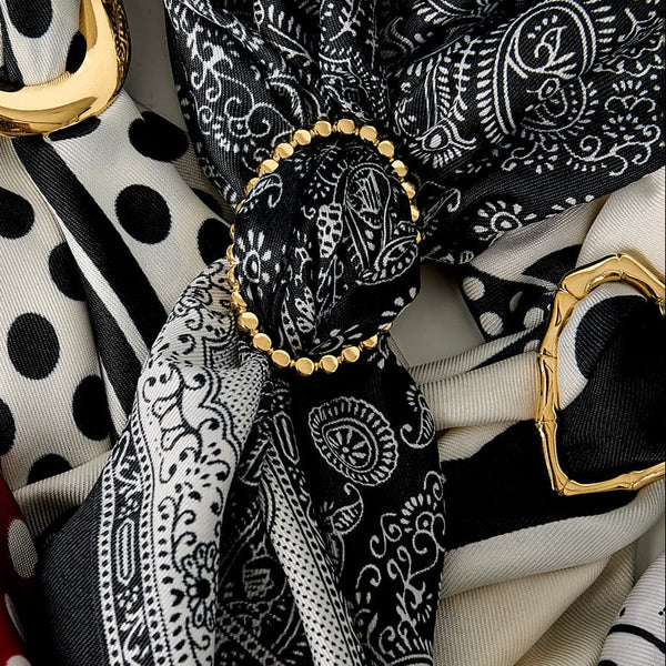 Sjaal Clip Geribbeld Ovaal