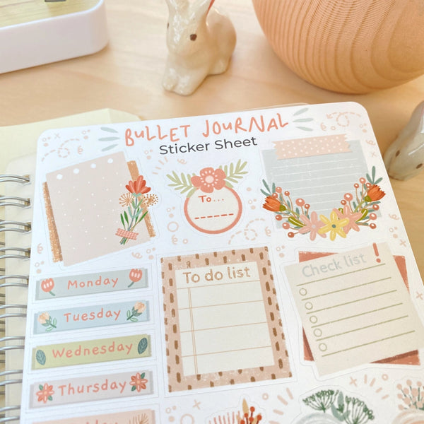 Stickervel Lettoon A6 - Bullet Journal