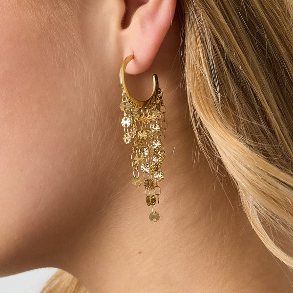 Oorbellen Stud Dangle Coins