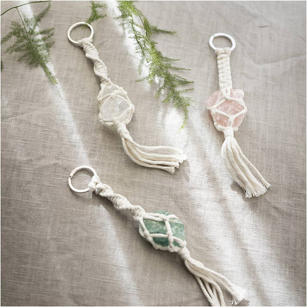 DIY Box - Macrame Sleutelhanger Met Kristallen