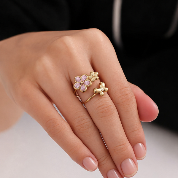 Ring Pink Flower Power