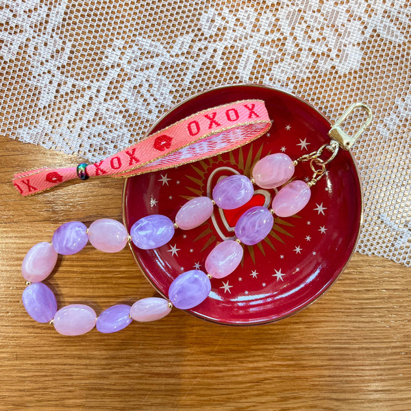 Acryl Kraal Ovaal Roze 19x15mm - 1 stuk